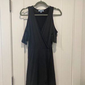 Off-The-Shoulder Wrap Dress